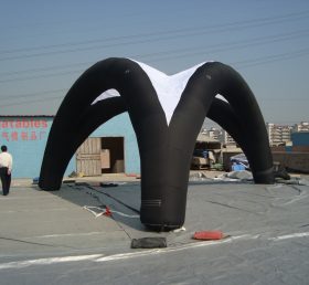 Tent1-215 Черный рекламный купол раздувной палатки