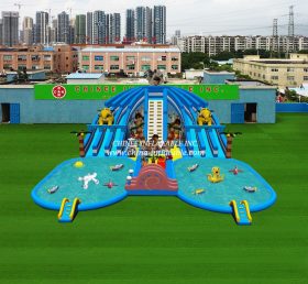 Pool2-575 Осьминог раздувной бассейн аквапарк
