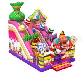T8-1563 Слайд барьера гигантского раздувного слайда конфеты