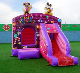 T2-1884B Раздувные батутные горки Disney Микки и Минни