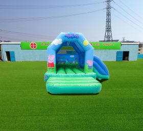 T2-4033 12X15Ft Зеленый Пеппа Пиг Слайд Комбинация