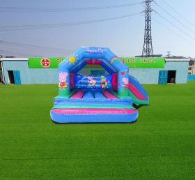 T2-4038 13X18Ft синяя комбинация горок Peppa Pig