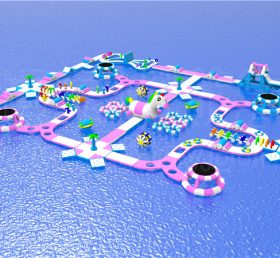 S158 Единорог раздувной аквапарк аквапарк водный остров