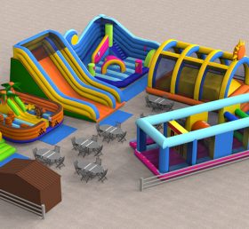 IS11-4021 Наружная игровая площадка парка развлечений раздувной зоны
