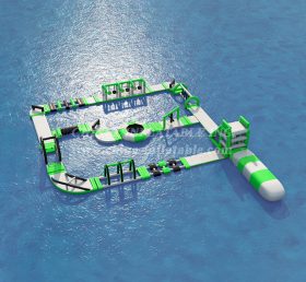 S111 аквапарк зеленый раздувной