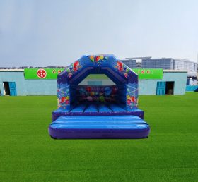 T2-4169 12X12Ft Фиолетовый Синий Вечеринка Прыгающий Дом