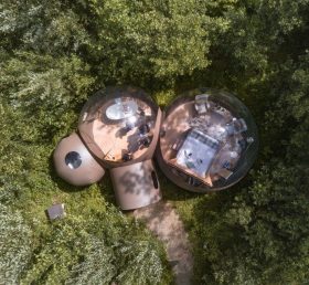 Tent1-5029 Коричневая палатка с пузырями
