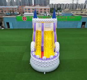 T8-4215 Надувные скольжения замка принцессы