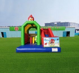 T2-4486 Замок Angry Birds раздувной с горкой
