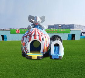 T2-4546 Цирк слона раздувной замок скольжения