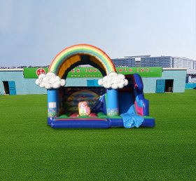 T2-4560 Радуга Единорог замок скольжения раздувной