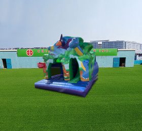 T2-4611 Комбинация прыжка динозавра и скольжения эластичного замка