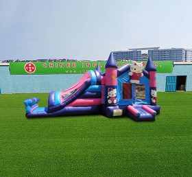 T2-4742 Пуловер скольжения Hello Kitty раздувной