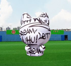 S4-646 Надувной Гигантский Граффити Белый Кролик