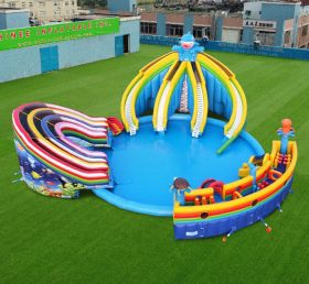 Pool2-804 Надувной аквапарк Акула