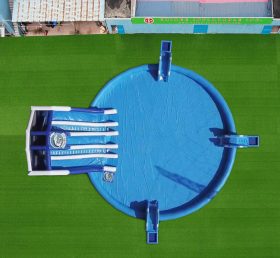Pool2-805 Надувной аквапарк трехместный