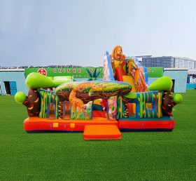 T6-1150 Надувной тематический парк в джунглях
