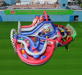 T7-1813 Надувная полоса препятствий Mario Kart