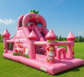 T2-8446 Надувные комбинированные аттракционы Strawberry Shortcake