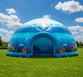 Tent1-4876 Надувной купол в океанской тематике