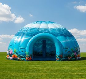 Tent1-4877 Надувной купол в океанской тематике