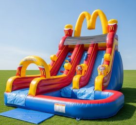 T8-8477 Водная горка надувная в стиле Mcdonald