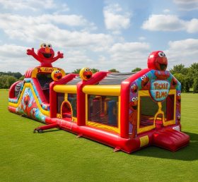 T7-3677 Надувная полоса препятствий Tickle Me Elmo