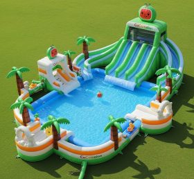 Pool3-252 Водный парк с бассейном в стиле Cocomelon