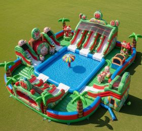Pool3-254 Водный парк с бассейном в стиле Cocomelon