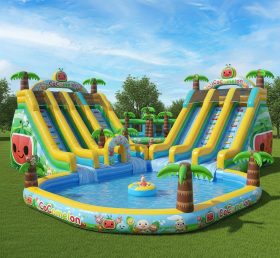Pool3-255 Водный парк с бассейном в стиле Cocomelon