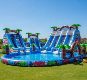 Pool3-286 Водный парк в стиле граффити