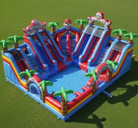 Pool3-338 Водный парк бассейна в стиле Щенячий патруль