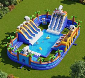 Pool3-372 Водный парк с бассейном в стиле Снупи