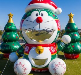 C1-758 надувной мультяшный персонаж Doraemon рождественский