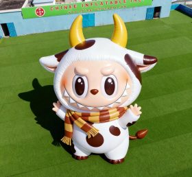 Cartoon3-207 Pop Mart Labubu Милая коровка персонаж надувные мультфильмы
