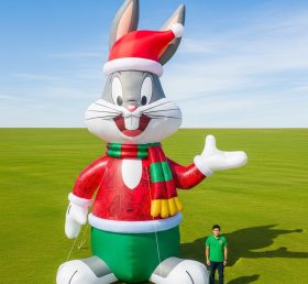Cartoon3-602 Надувная рождественская мультфигура кролика Looney Tunes