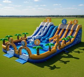 Pool3-449 Водный парк в стиле криптовалюты
