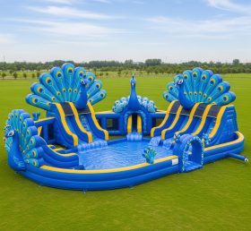 Pool3-506 Водный парк с павлиньей тематикой