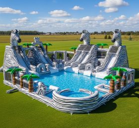 Pool3-552 Водный парк с зебровой тематикой