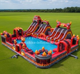 Pool3-573 Водный парк с тематикой Blaze Monster