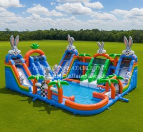 Pool3-629 Водный парк с бассейном в стиле Looney Tunes