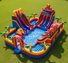 Pool3-632 Водный парк бассейна в стиле McDonald