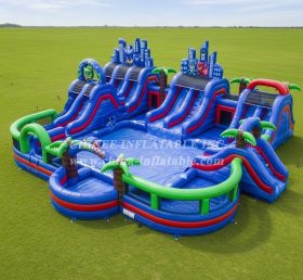 Pool3-665 Водный парк бассейна в стиле Герои в масках