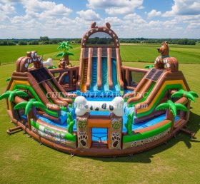 Pool3-678 Водный парк-бассейн в стиле Скуби-Ду