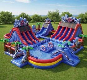 Pool3-707 Водный парк бассейн в стиле Мстителей