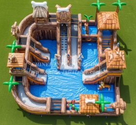 Pool3-709 Водный парк-бассейн в стиле Флинтстоунов