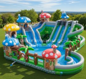 Pool3-723 Водный парк с тематикой Смурфиков