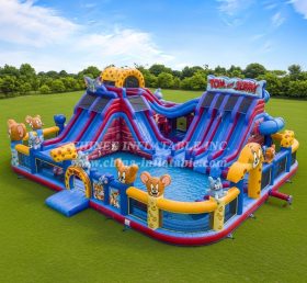 Pool3-734 Водный парк бассейна в стиле Том и Джерри
