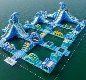 S438 Водный парк с надувной тематикой дельфинов