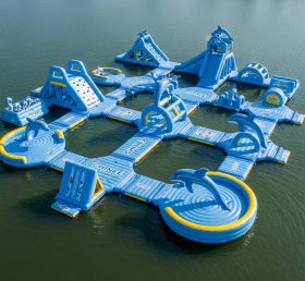 S441 Водный парк с надувной тематикой «Дельфин»
